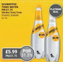 Bestway SCHWEPPES Tonic water Slimline Tonic/Tonic offer