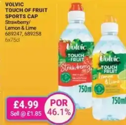 Bestway VOLVIC Touch of fruit sports cap Strawberry/ Lemon & Lime offer
