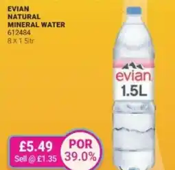 Bestway Evian natural mineral water offer