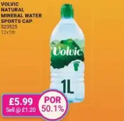 Bestway Volvic natural mineral water sports cap offer