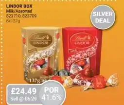 Bestway Lindor box milk/assorted offer
