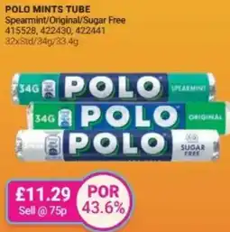 Bestway POLO MINTS TUBE Spearmint/Original/Sugar Free offer