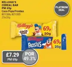Bestway Kellogg's cereal bar Coco Pops/Frosties offer