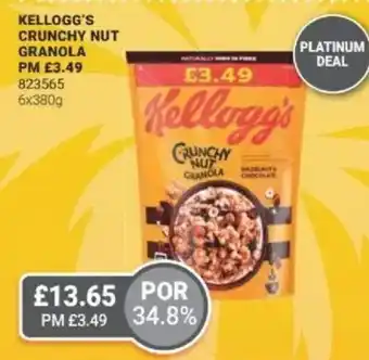Bestway KELLOGG'S Crunchy nut granola offer