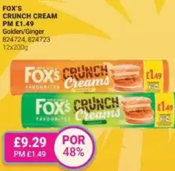 Bestway Fox's crunch cream golden/ginger offer