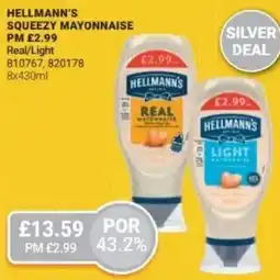 Bestway HELLMANN'S Squeezy mayonnaise Real/Light offer