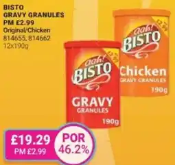 Bestway BISTO Gravy granules Original/Chicken offer