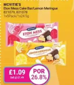 Bestway MCVITIE'S Eton Mess Cake Bar/Lemon Meringue offer