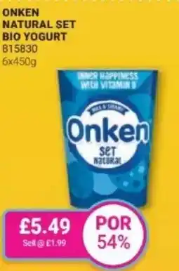Bestway Onken natural set bio yogurt offer