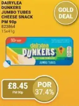 Bestway Dairylea dunkers jumbo tubes cheese snack offer