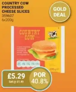 Bestway Country cow processed cheese slices offer