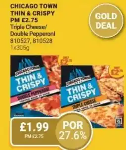 Bestway Chicago town thin & crispy Triple Cheese/ Double Pepperonl offer