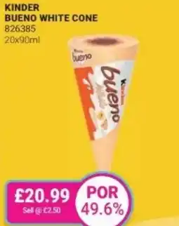 Bestway Kinder bueno white cone offer