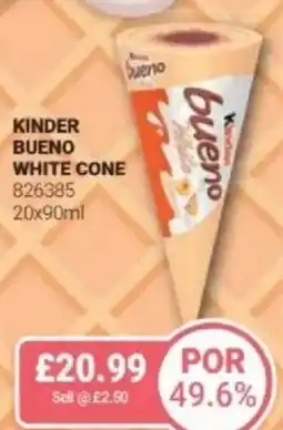 Bestway Kinder bueno white cone offer