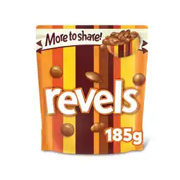 Asda Revels Milk Chocolate with Raisins, Coffee or Orange Bites Sharing Pouch Bag 185g offer