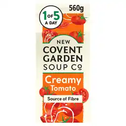 Asda New Covent Garden Soup Co Creamy Tomato 560g offer