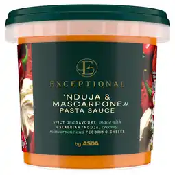 Asda Exceptional by ASDA Nduja & Mascarpone Pasta Sauce 350g offer