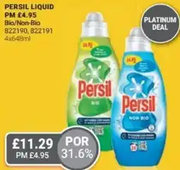 Bestway Persil liquid bio/non-bio offer