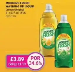 Bestway MORNING FRESH Washing up liquid Lemon/Original offer