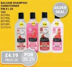Bestway Balsam shampoo/ conditioner offer