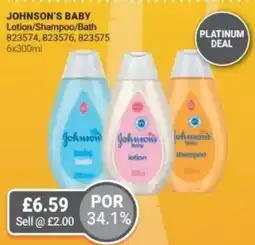 Bestway JOHNSON'S BABY Lotion/Shampoo/Bath offer