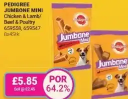 Bestway PEDIGREE Jumbone mini Chicken & Lamb/ Beef & Poultry offer