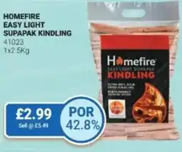 Bestway Homefire easy light supapak kindling offer