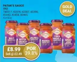 Bestway Patak's sauce offer