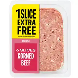 Iceland Iceland 7 Slices (Approx.) Corned Beef (Extra Slice Free) offer