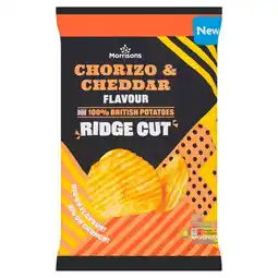 Morrisons Morrisons Spanish Chorizo & Cheddar Ridge Cut Crisps 125g offer