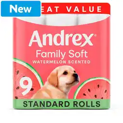 Morrisons Andrex Family Soft Watermelon Toilet Tissue Rolls offer