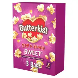 Morrisons Butterkist Sweet Microwave Popcorn 3x60g offer