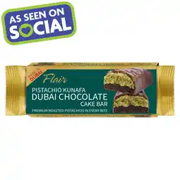 Morrisons Flair Pistachio Kunafa Dubai Chocolate Cake Bar offer