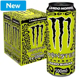 Morrisons Monster Energy Drink Lando Norris Zero Sugar 4 x 500ml offer