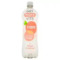 Morrisons Get More Fibre Still Peach & Apricot Water 1l offer