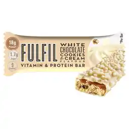 Morrisons Fulfil White Choc Cookies & Cream Vitamin & Protein Bar 55g offer