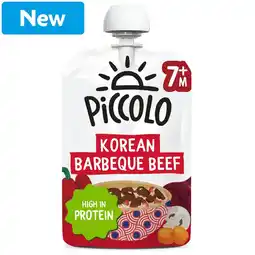 Morrisons Piccolo Baby Organic Korean Barbeque Beef Textured 7M+ 130g offer