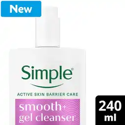 Morrisons Simple Gel Facial Cleanser Smooth+ 240 ml offer