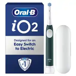 Morrisons Oral-B iO2 Forest Green Electric Toothbrush + Travel Case offer