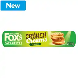 Morrisons Fox's Crunch Creams Ginger 200g offer