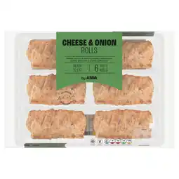Asda ASDA Cheese & Onion Rolls 6 x 60g (360g) offer