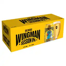 Asda BrewDog Wingman Session IPA 10 x 330ml offer