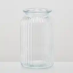 Morrisons Nutmeg Home Mini Ribbed Glass Vase offer