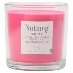 Morrisons Nutmeg Home Large Multi Wick Rhubarb offer