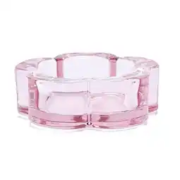 Morrisons Nutmeg Home Glass Flower Tealight Holder offer