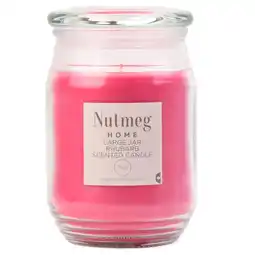 Morrisons Nutmeg Home Large Jar Rhubarb 480g/75hr offer
