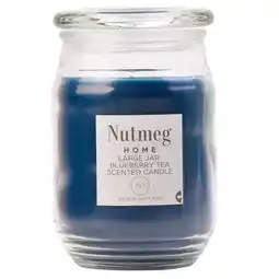 Morrisons Nutmeg Home Large Jar Blueberry Tea Scented Candle offer