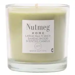 Morrisons Nutmeg Home Large Multi Wick Sandalwood offer