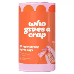 Tesco Who Gives A Crap Super Strong 100 Dog Poo Bags offer
