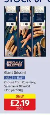 Aldi Giant Grissini offer